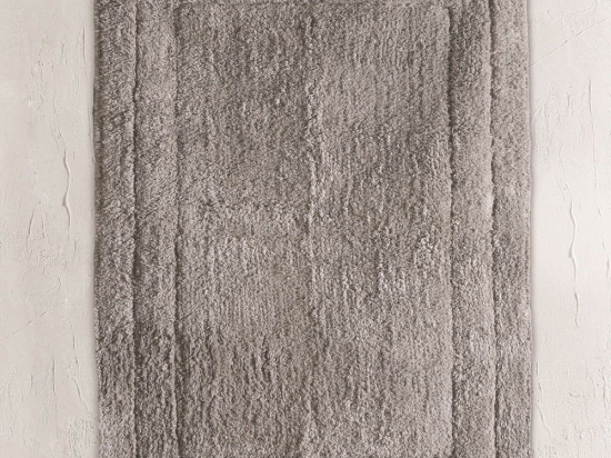 Ταπέτο Μπάνιου Senna Grey Brown Ρυθμός 50 X 80 100% Βαμβάκι