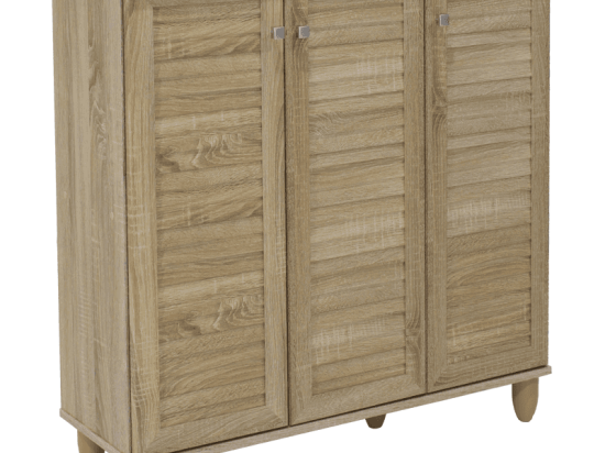 Παπουτσοθήκη-Ντουλάπι Santo 16 Ζεύγων Sonoma 89,5X34,5X91,5Cm 123-000031 Μελαμίνη