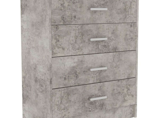 Συρταριέρα Olympus 123-000193 80x40x95cm Antique Anthracite