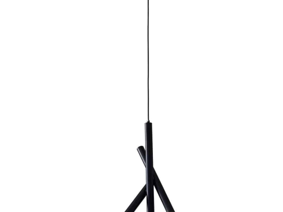 Φωτιστικό Οροφής Κρεμαστό 01463 9W LED 3000K 720Lm 24x55cm Satin Black Luma