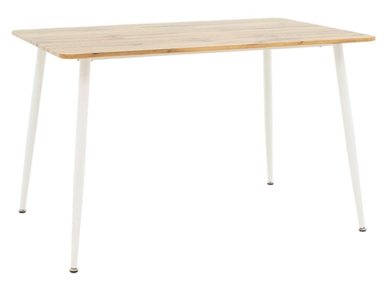 Τραπέζι Cuba 127-000139 120x80x75cm Natural-White