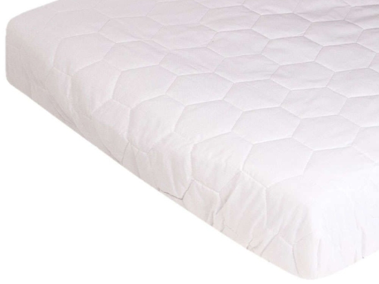 Κάλυμμα Στρώματος Καπιτονέ White DimCol Ημίδιπλο 120x200cm 100% Βαμβάκι