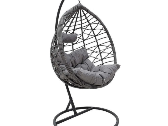 Κούνια Κήπου Hudson 135-000007 109x100x197cm Grey