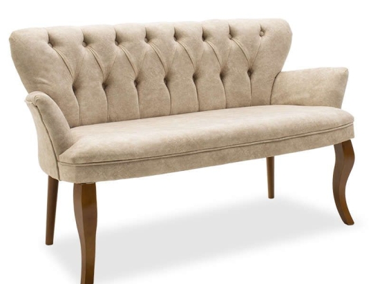 Καναπές Διθέσιος Samara 146-000007 130x64x78cm Beige Ξύλο,Ύφασμα