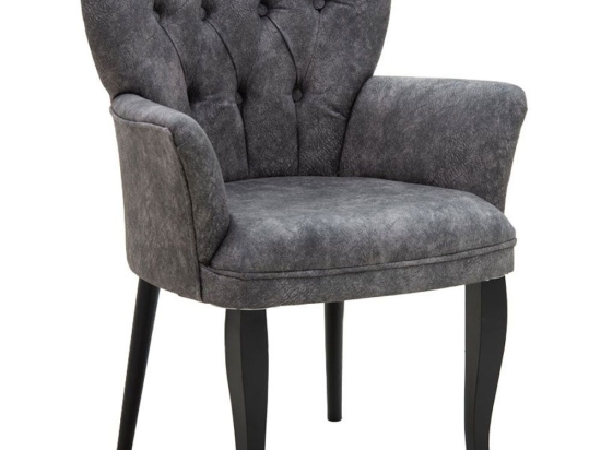 Πολυθρόνα Samara 146-000073 67x62x78cm Grey-Black