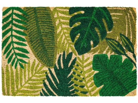 Πατάκι Εισόδου Ruco Print 786 Leaves 40X60cm Beige-Green Sdim 40Χ60