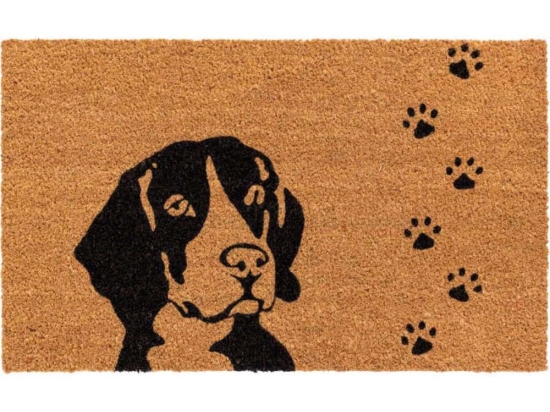 Πατάκι Εισόδου Ruco Print Dog 348 45x75cm Natural-Black Sdim 45X75
