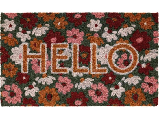 Πατάκι Εισόδου Ruco Print Hello Flowers 640 45x75cm Multi Sdim 45X75