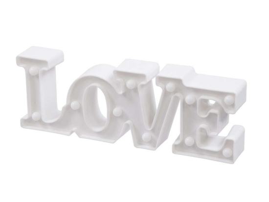 Φωτιστικό Επιτραπέζιο Love 76549 2W Led Mε Μπαταρίες Red 2700K White GloboStar