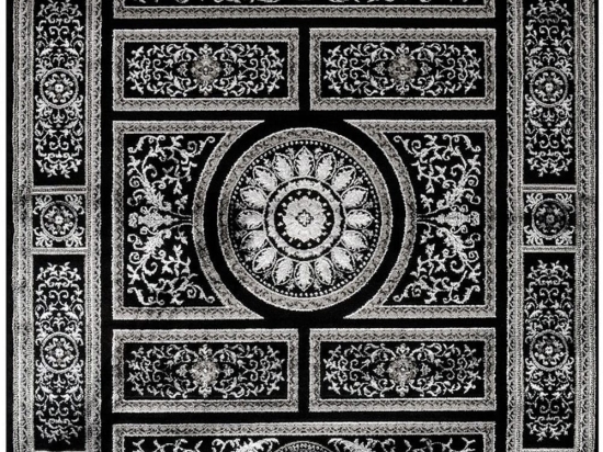 Χαλί Craft 23623-995 Black-White Merinos 200X290cm