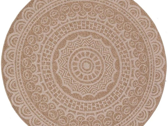 Χαλί Ψάθινο Avanos 8893 White Round Royal Carpet 240X240cm Round