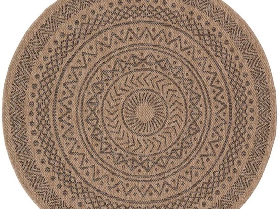 Χαλί Ψάθινο Avanos 8894 Black Royal Carpet 240X240cm Round