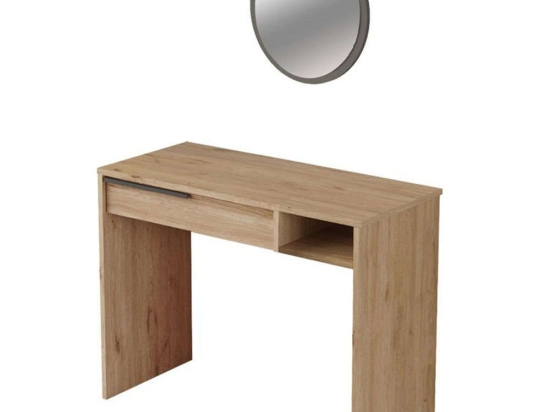 Τουαλέτα Με Καθρέπτη Dorjie 176-000152 100x44,5x75cm Natural-Anthracite