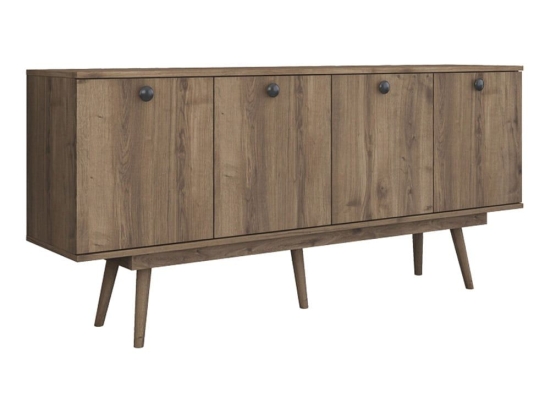 Μπουφές Salonde 180x40x82,6cm Walnut