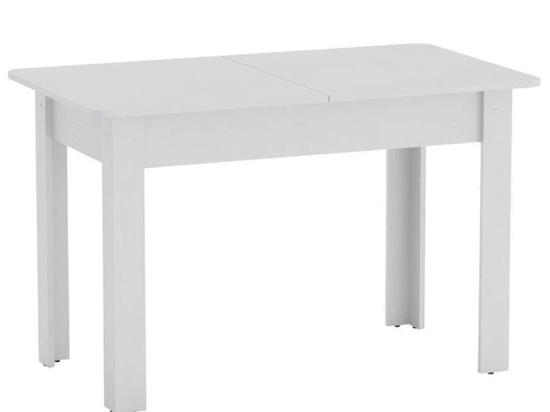 Τραπέζι Επεκτεινόμενο Quiin 184-000008 120/174x70x73,5cm White Μοριοσανίδα,Ξύλο