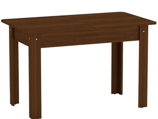 Τραπέζι Επεκτεινόμενο Quiin 184-000009 120/174x70x73,5cm Walnut Μοριοσανίδα,Ξύλο