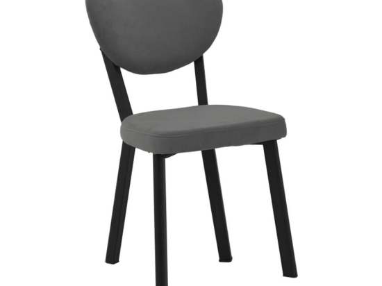 Καρέκλα Joley 190-000059 45x39x86,5cm Black-Dark Grey