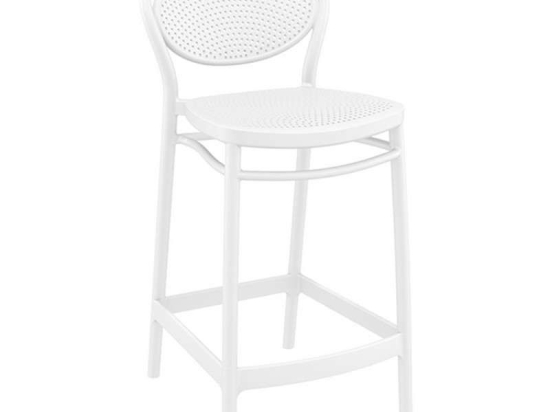 Σκαμπό Marcel 20.0652 44Χ50Χ96cm White Siesta Πολυπροπυλένιο
