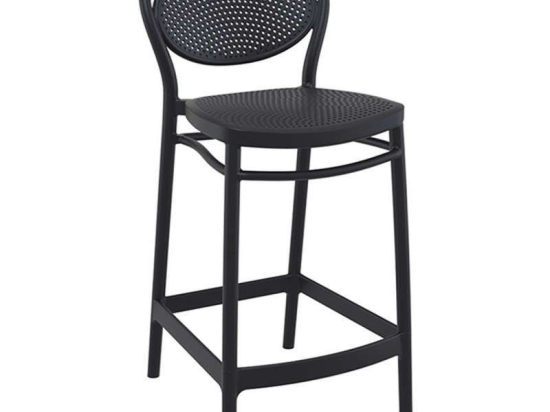 Σκαμπό Marcel 20.0653 44Χ50Χ96cm Black Siesta Πολυπροπυλένιο