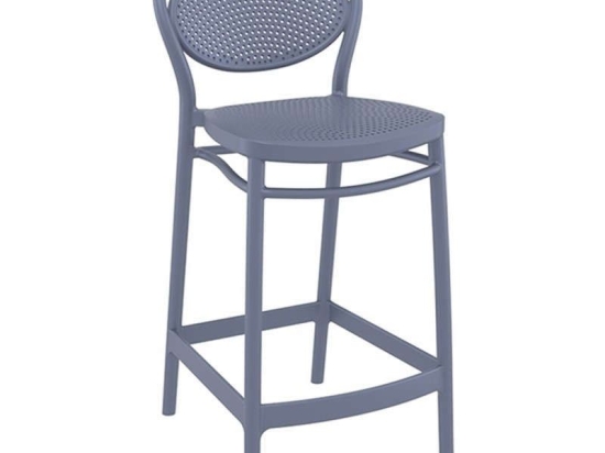 Σκαμπό Marcel 20.0654 44Χ50Χ96cm Dark Grey Siesta Πολυπροπυλένιο