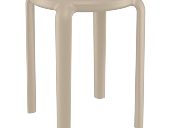 Σκαμπό Μπαρ Tom 20.0781 34x34x45cm Taupe Siesta