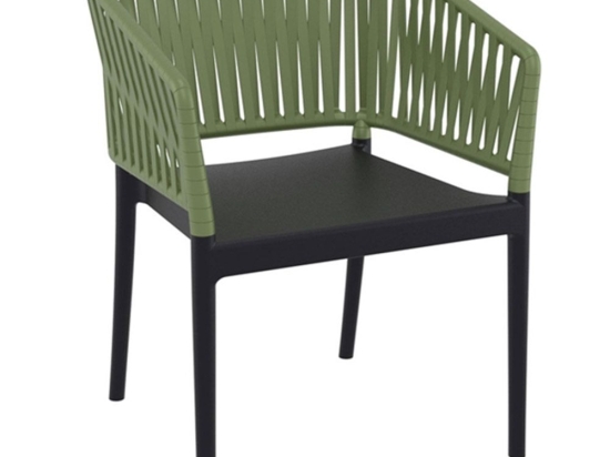 Πολυθρόνα Portofino 20.0881 58x58x80cm Olive-Black