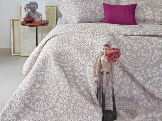 Κουβερλί Dakota Beige Melinen Μονό Microfiber