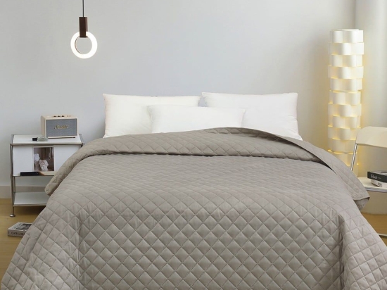 Κουβερλί Tosca Grey Melinen Μονό 160x240cm Microfiber