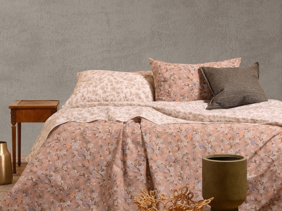 Σεντόνια Amy Με Λάστιχο (Σετ 3τμχ) Beige Melinen Μονό 100x232cm 100% Βαμβάκι