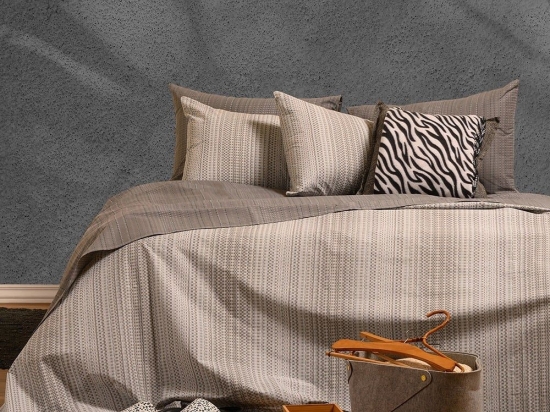 Σεντόνια Rebel (Σετ 3τμχ) Grey Melinen Διπλό 205x270cm 100% Βαμβάκι