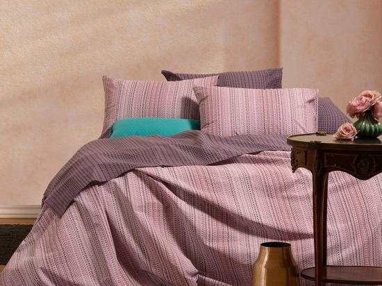 Σεντόνια Rebel (Σετ 4τμχ) Violet Melinen Υπέρδιπλο 235x270cm 100% Βαμβάκι