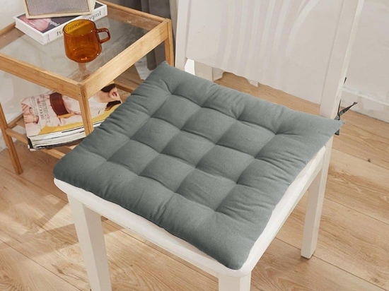 Μαξιλάρι Καρέκλας Mad Τετράγωνο Olive-Grey Melinen 100% Βαμβάκι