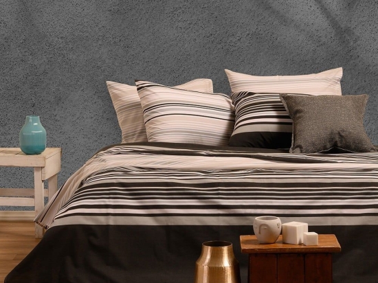 Σεντόνια Arion Με Λάστιχο (Σετ 3τμχ) Grey Melinen Μονό 100x232cm Βαμβάκι-Πολυέστερ