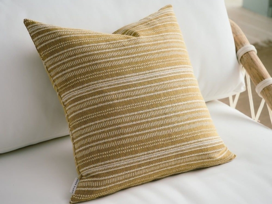 Μαξιλαροθήκη Διακοσμητική 174/04 Mustard Gofis Home 50X50 Βαμβάκι-Πολυέστερ