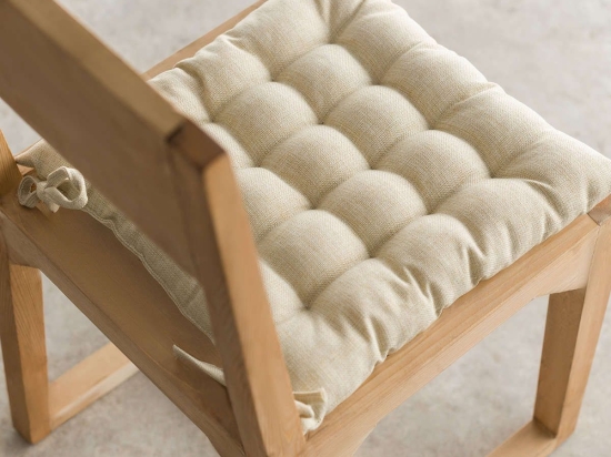 Μαξιλάρι Καρέκλας Hygg Beige 213/06 Gofis Home 40Χ40 40x40cm Βαμβάκι-Πολυέστερ