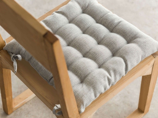 Μαξιλάρι Καρέκλας Hygg Light Grey 213/15 Gofis Home 40Χ40 40x40cm Βαμβάκι-Πολυέστερ