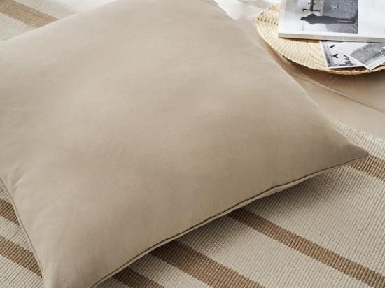 Μαξιλαροθήκη Διακοσμητική Δαπέδου Valerie 381 Natural Beige Gofis Home 65Χ65 100% Βαμβάκι
