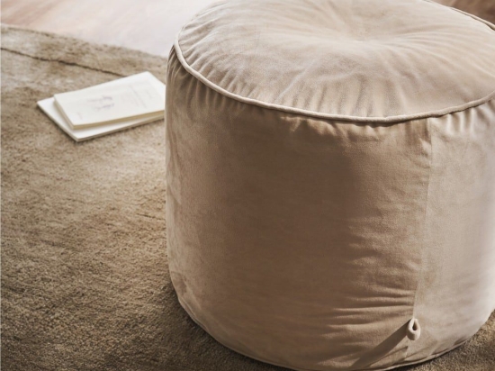 Πουφ Winter 711/06 40x50x50cm Dove Beige Gofis Home