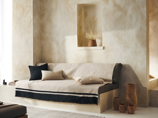Ριχτάρι Marian 336/14 Oil Black Gofis Home Τετραθέσιο 180x350cm Βαμβάκι-Πολυέστερ