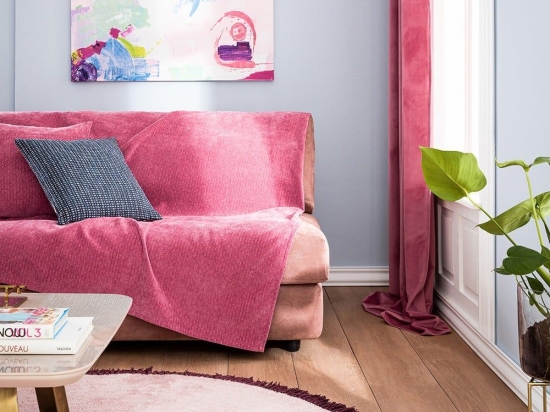 Ριχτάρι Valley 421/ 23 Funky Pink Gofis Home Πολυθρόνα 180x180cm Ακρυλικό-Πολυέστερ