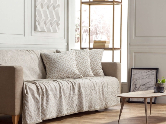 Ριχτάρι 658/05 Εκρού Gofis Home Πολυθρόνα 180x180cm Βαμβάκι-Πολυέστερ