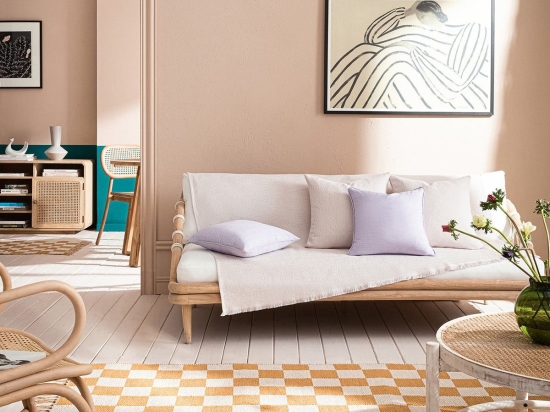 Ριχτάρι Liberta 841/ 19 Violet Gofis Home Διθέσιο 180x250cm 100% Πενιέ Βαμβάκι