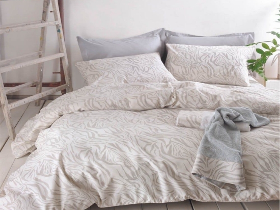 Σεντόνια Austin (Σετ 3τμχ) Grey Ρυθμός Ημίδιπλο 160x260cm 100% Βαμβάκι