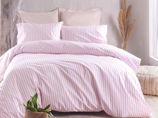 Σεντόνια Eloise (Σετ 3τμχ) Pink Ρυθμός Ημίδιπλο 160x260cm 100% Βαμβάκι