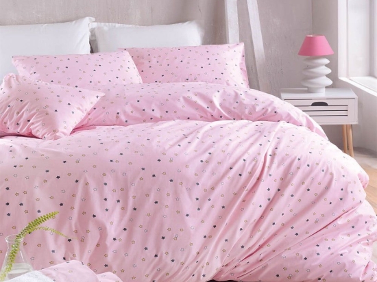 Σεντόνια Blaze (Σετ 4τμχ) Pink Ρυθμός King Size 270x290cm 100% Βαμβάκι