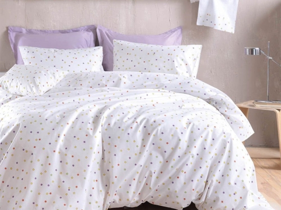 Σεντόνια Blaze (Σετ 4τμχ) White Ρυθμός King Size 270x290cm 100% Βαμβάκι