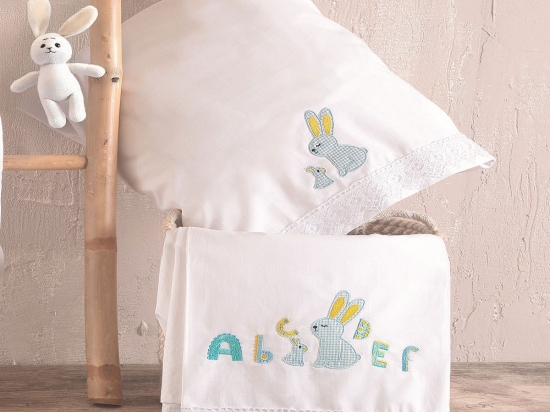 Σεντόνια Βρεφικά Miffy (Σετ 3τμχ) Ciel Ρυθμός Κούνιας 105x160cm 100% Βαμβάκι
