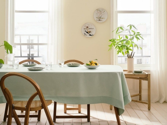 Τραπεζομάντηλο Norah 370/38 Glass Aqua Gofis Home 155X260 Βαμβάκι-Πολυέστερ