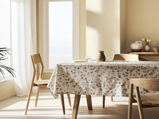 Τραπεζομάντηλο Loren 383 Multi Gofis Home 135Χ135 100% Βαμβάκι