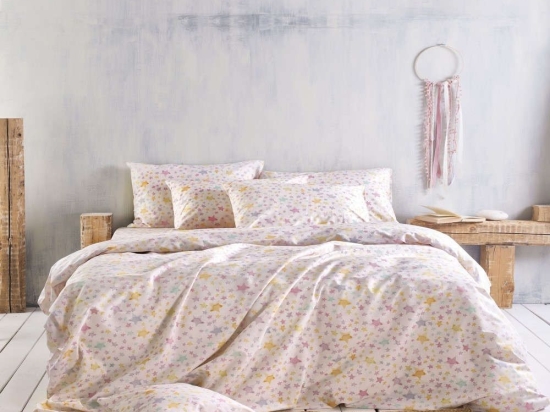 Πάπλωμα Σετ 2τμχ Symbol Glow Pink Ρυθμός Ημίδιπλο 160x240cm 100% Βαμβάκι